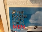 Rare  Vietnam Era  1967  Us Marine Corps Double Sided Steel Recruiting Sign Dl
