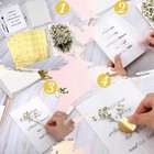 100pcs Wedding Invitations Wraps Set Include Pre Folded Vellum Jackets For 5x7