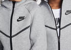 New Nike Tech Fleece Windrunner Set Youth Kids boys Heather Grey 86m880-042 Sz 6