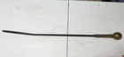Vtg Antique Solid Brass   Iron Fireplace Tool Set 4 - Poker Shovel Tongs Stand