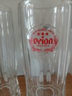 2 Vtg Orion Breweries Limited Draft Beer Glass Stein mug Okinawa Japan