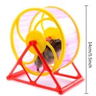 Wheel Running Exercise Scroll Silent Hamster Mouse Rat Gerbil Pet Toy H Ltcykj