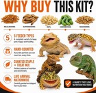 Worm Variety Kit   50 Mealworms 25 Superworms 12 Hornworms 50 Bsfl 25 Waxworms