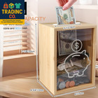 Clear Piggy Bank With Lock  Large Money Saving Jar Money Bank Box Container For