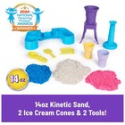 Kinetic Sand  Soft Serve Station With 14oz Play Sand  2 Ice Cream Cones   2 Tool