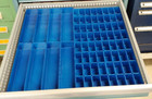 140 Pba Blue Plastic Box Asst - 2 Inch Deep Tool Storage System Tool Organizer