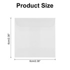 220 Pack Vellum Paper  2x2 Inch Vellum Jackets Pre-folded Envelopes