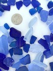1 5 Pounds Genuine Beach Sea Glass Surf Tumbled Blues From East Coast Florida