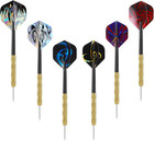 18 Pack Steel Tip Darts Set Metal Darts With Pvc Shafts For Adults   Games