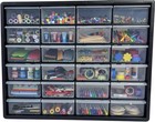 Homak 24 Drawer Parts Organizer Cabinet   Small Parts Storage   Garage Workshop