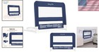 Adjustable Toddler Bed Rail - Navy Breathable Mesh Security For Safe Sleep