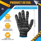 100 Pairs Cotton Gloves Hand Cotton Liners Safety Knitted Polyester Gloves Fo   