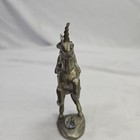 Spoontiques Hm1532 Pewter Wizard On Unicorn Figurine With Crystal Ball Fantasy