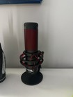 Hyperx Solocast Condenser Microphone  Freestanding Desktop Stand  Black red