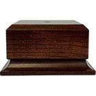 Display Base Pedestal Cherry Finish Square Stand Blank For Trophies  Diy Project
