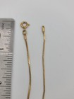 2 Gold Infant child Braclets 6     one Is Missing A Clasp 