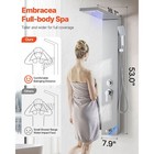 Shower Panel Tower System Stainless Steel Column Rainfall Waterfall Head 5 Modes
