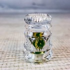 Vintage Waterford Crystal Thimble 1 25  Ireland Seahorse Sticker Inside Gorgeous