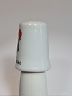Portugal Travel Souvenir Thimble White Ceramic Barcelos Rooster