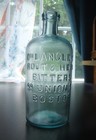 Antique Dr  Langley s Root   Herb Bitters 99 Union St Boston Applied Lip Bottle