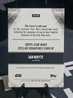 Ian Whyte   Vetch Stellar Stellar Auto 2025 Topps Star Wars Smugglers Outpost