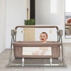 Portable Electric Baby Swing Cradle Bassinet Rocking Crib Infant Bed Cradle New