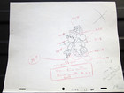 Mickey Mouse Fireman 1960 s Original Production Cel Drawing Walt Disney