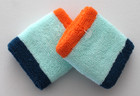 Nike Swoosh Singlewide Wristbands Adult Mint Foam total Orange blue Force