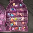 Hatchimals Colleggtibles Purple Glitter Carry Storage Case Rare Mini Figures Lot