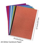 Bronze Glitter Cardstock 20 Sheets 250gsm 8x12 In Diy Art Scrapbook Wedding