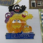 Lot Of 10 Vintage Halloween Ghost Witch Decorative Hanging Plastic Sun Catcher