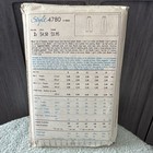 Vintage  4780 Style Sz 12-14-16 Sewing Pattern Misses 1980s Clothing