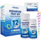 12-in-1 Aquarium Test Strips - 170 Count Water Quality Test Kit For Fresh   Salt
