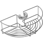 Clip-on Easy Fit Shower Caddy With Adjustable Mount  3 35in  Deep Basket - Rustp