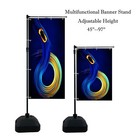  2 Unit  outdoor Banner Stand Adjustable Height    with Water Filled Base