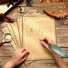 200 Sheets Vintage Lined Stationery Paper Retro Stationary Supplies Scrapbook   