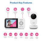 Vm819 Baby Monitor With Camera And Audio  2 8    Screen Portable Baby Camera  Nigh