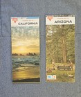 Vtg 1960s-1970s Conoco Touraide Roadmap Lot  4  - Wy  Az  Ca  Vegas Lake Mead