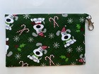 Christmas Dog Small Zippered Bag