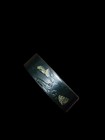 Japanese Shakudo Fuchi Floating Petal Motif Katana Sword Fitting