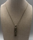 Vintage 925 Pill Box Sterling Silver Necklace