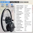 Electric Bike Conversion Kit 36v 48v 500w E-bike Front Rear Hub Wheel Motor