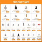 23sizes Pcie Nvme M 2 Screws Standoff Nut Atx Ssd Mounting Screw Kit For Motherb