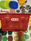 Huge Lot Pretend Play Kitchen Food Mixed Brands Some Vtg Oven Mit Pots Pans 65pc