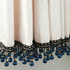 2m Curtain Tassel Crystal Beaded Fringe Trims Upholstery Fabric Ribbon Diy Retro