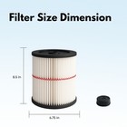 Hepa Filter For Craftsman Red Stripe Shop-vac Wet Dry Part 17816 9-17816  2 Pks