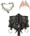5-pc Xxl Medieval Fairy Elf Renaissance Faire Costume Halloween Cosplay Larp