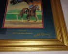 Secretariat Triple Crown Champion By Celeste Susany Signed Framed Print