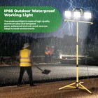 30000 Lumen Led Work Lights  Portable 3 Head Work Light With Foldable Stand