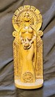 Brigid Goddess Statue 7  Carved Wood Look Resin Figure Pagan Celtic Witch Wicca